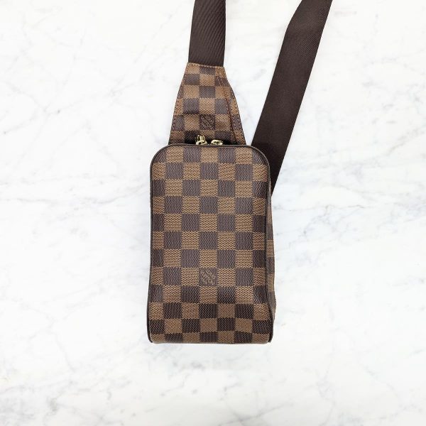 100 02 Louis Vuitton Gieronymous Damier Waist Bag Brown