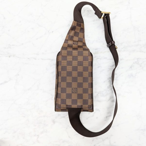 100 03 Louis Vuitton Gieronymous Damier Waist Bag Brown