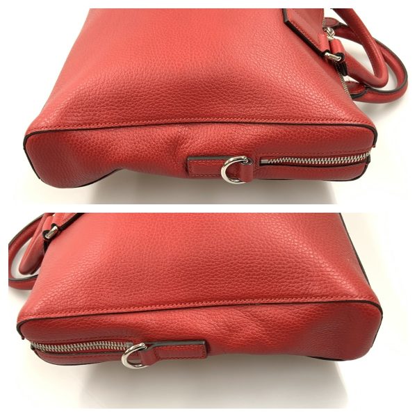 1016003315040 5 Gucci Business 2way Handbag Shoulder Red