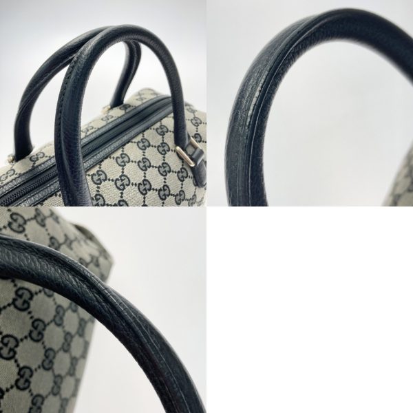 1017004053849 7 Gucci GG Canvas Handbag Black Canvas Leather Mini Boston