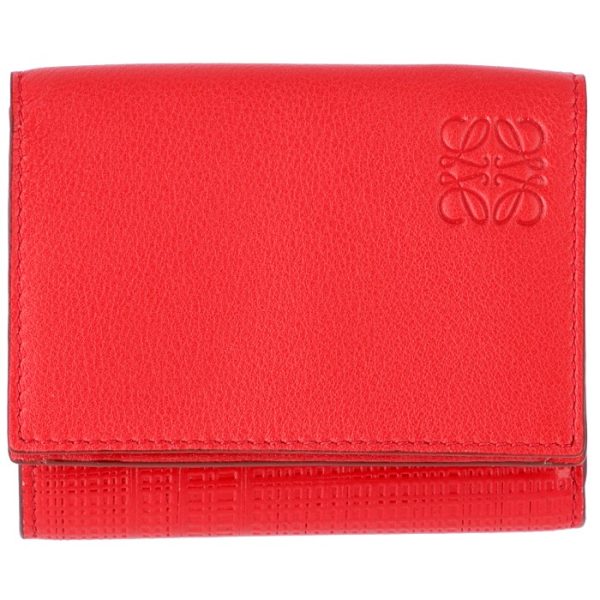 10188s2600397948 1 Loewe Trifold Mini Wallet Red