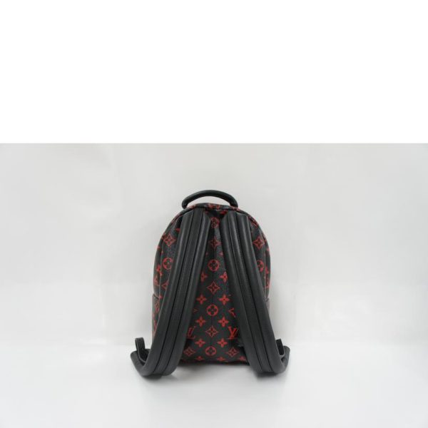 10223 2 Louis Vuitton Enfra Rouge PM Monogram Palm Spring Bag Black Red