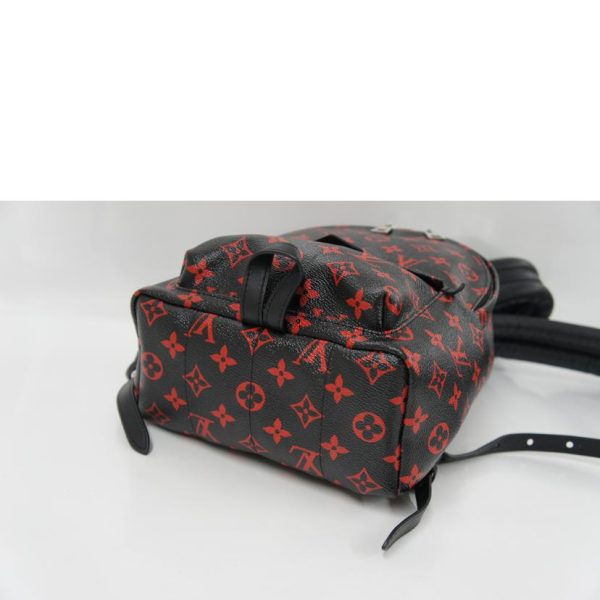 10223 3 Louis Vuitton Enfra Rouge PM Monogram Palm Spring Bag Black Red