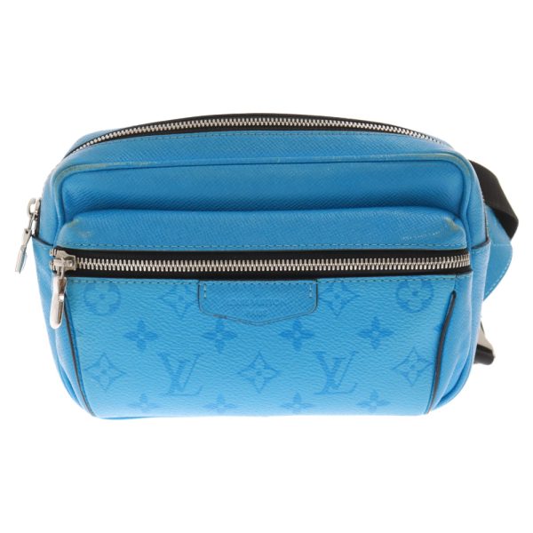 1024b020003 1 LOUIS VUITTON Taigarama Bum Bag Outdoor Waist Bag Canvas Blue