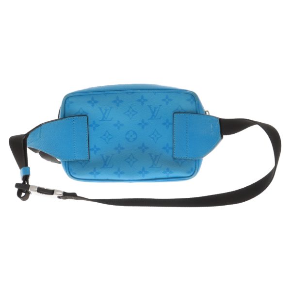 1024b020003 2 LOUIS VUITTON Taigarama Bum Bag Outdoor Waist Bag Canvas Blue