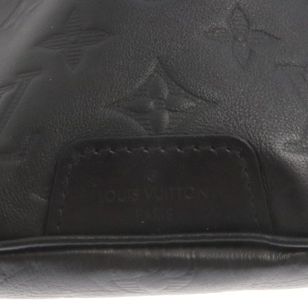 1024e300016 5a Louis Vuitton Monogram Shadow Discovery Pm Waist Body Bag Leather Black