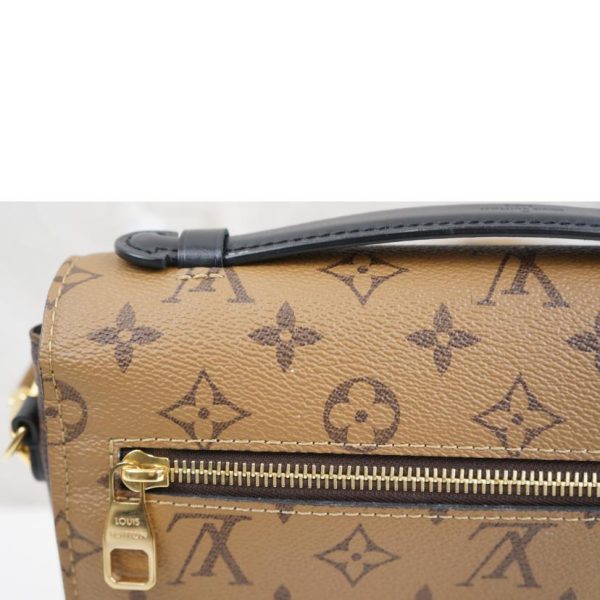 10459 6 Louis Vuitton Metis MM Monogram Reverse Pochette Bag Brown