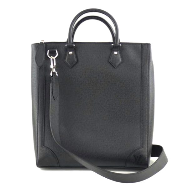 10660 1 Louis Vuitton Taiga Vertical Tote Bag Black