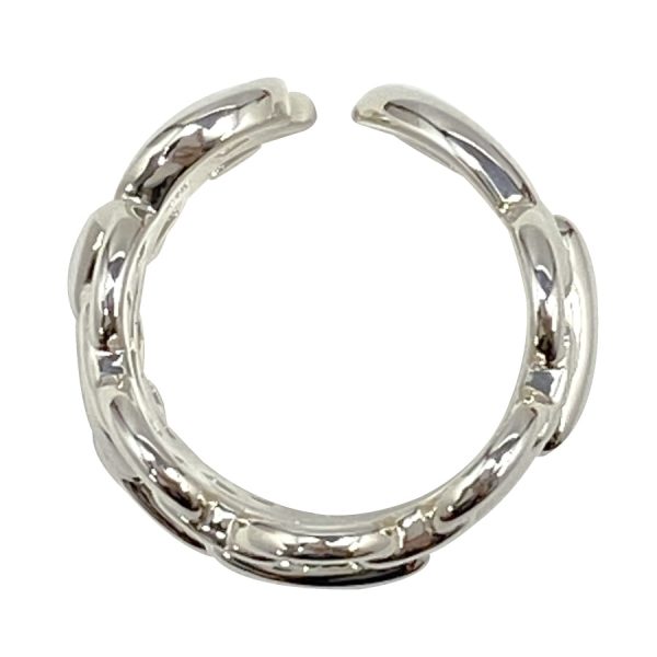 109506b 04 Hermes Chaine D`ANCRE Enchainee GM Ring Silver