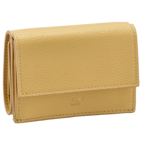 10e603bel11po Celine Trifold Mini Folded Wallet Yellow