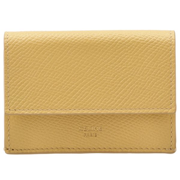 10e603bel11po 1 Celine Trifold Mini Folded Wallet Yellow