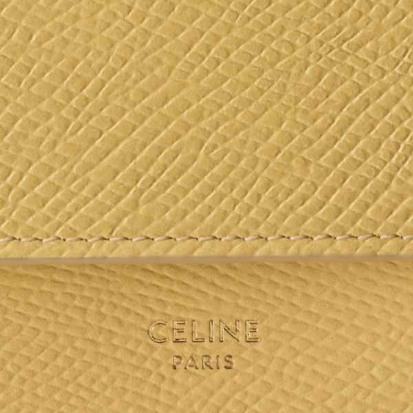 10e603bel11po 3 Celine Trifold Mini Folded Wallet Yellow