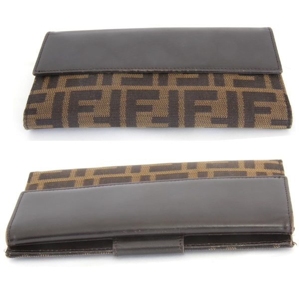 1105210405054i 4 Fendi Canvas Long Wallet