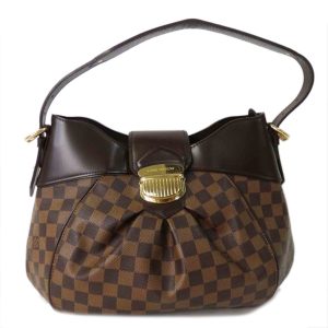 11174 1 Celine Macadam Pattern Shoulder Canvas Shoulder Handbag Brown