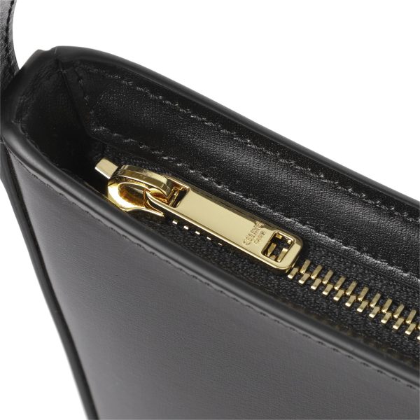 11227 3ewt 38no07 Celine Medium Calfskin Handbag Black