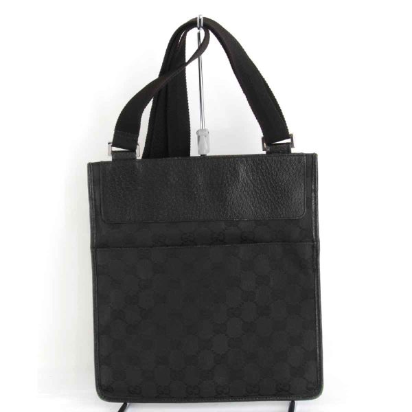 1125240308118t 1 Gucci Shoulder Bag GG Canvas Black