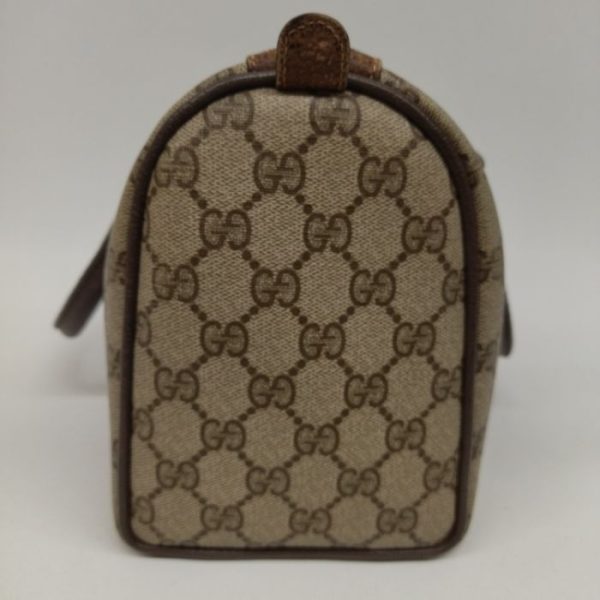 1128 5 4 Gucci Mini Boston Bag Sherry Line Vintage Brown