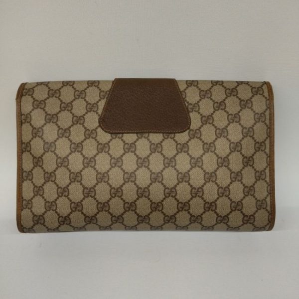 1129 2 2 Gucci Clutch GG Brown