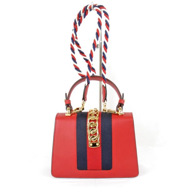 1146221203152t 2 Gucci Sylvie Leather Shoulder Bag Red