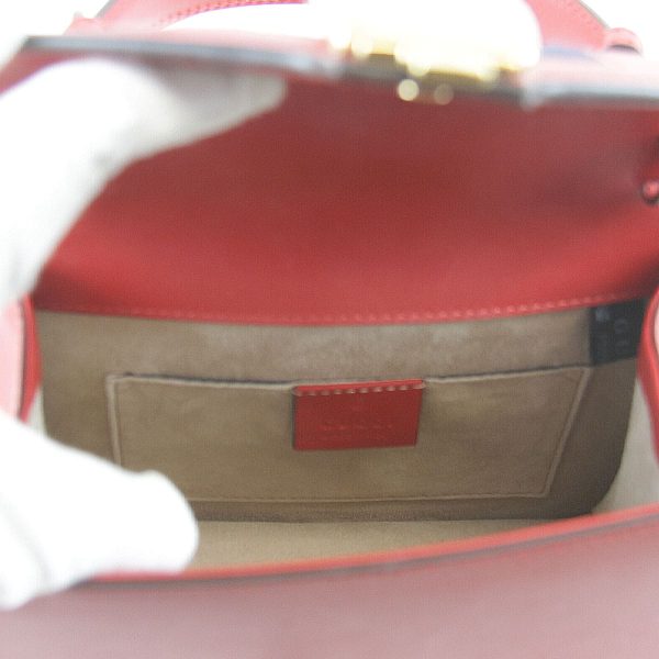 1146221203152t 7 Gucci Sylvie Leather Shoulder Bag Red