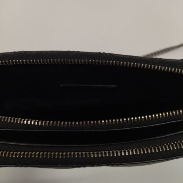 1202 3 7 Saint Laurent Paris Shoulder Bag Becky Pouch Black