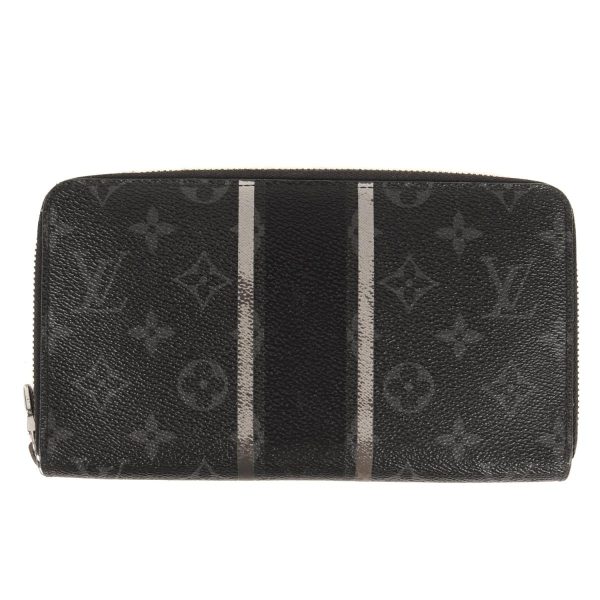 12030780 a Louis Vuitton Fragment Design Monogram Eclipse Flash Zippy Organizer Leather Black