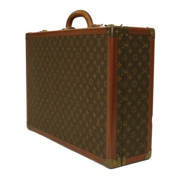 12160489 2 LOUIS VUITTON 60 Trunk Travel Suitcase Brown