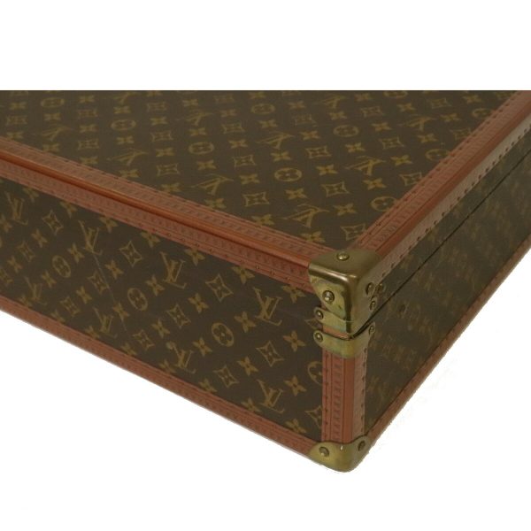 12160489 3 LOUIS VUITTON 60 Trunk Travel Suitcase Brown