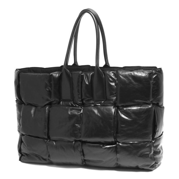 121941 953 Bottega Veneta Tote Bag Maxi Intrecciato Black