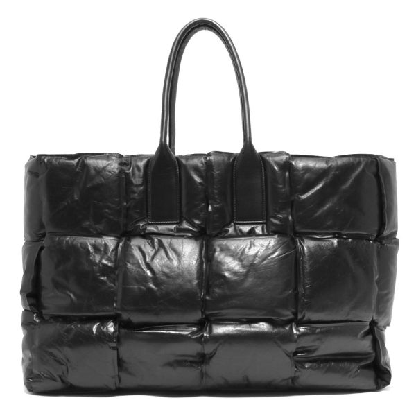 121941 953m4 Bottega Veneta Tote Bag Maxi Intrecciato Black