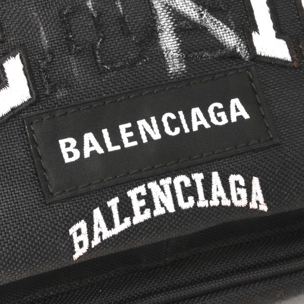 122052 1005m4 Balenciaga Waist Bag Leather Black