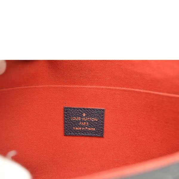 12217 6 Louis Vuitton Pochette Felicie Empreinte Marine Rouge