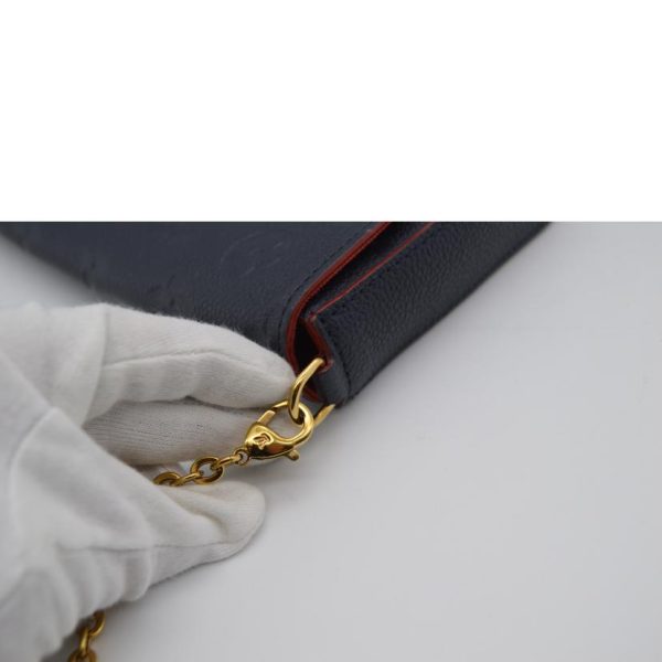 12217 9 Louis Vuitton Pochette Felicie Empreinte Marine Rouge