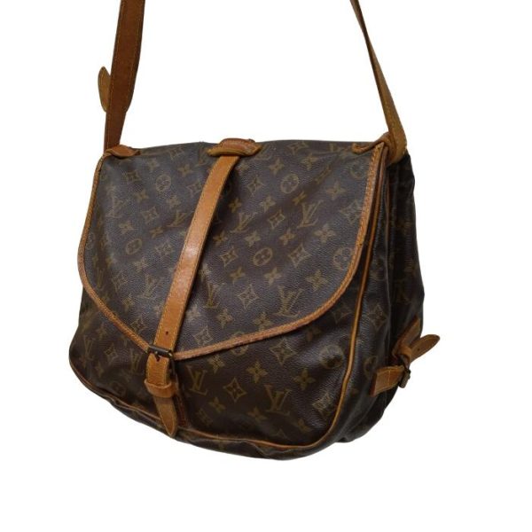 1224 2 3 Louis Vuitton Monogram Saumur Brown