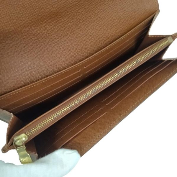 1229 1 7 Louis Vuitton Portefeuille Sarah Long Wallet Brown