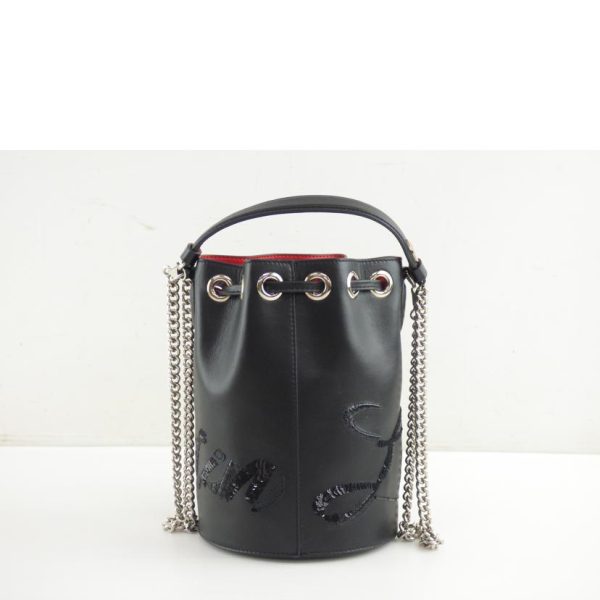 12312 2 Christian Louboutin Marie Jane Small Leather Bucket Bag