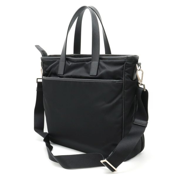 12370581 2 Prada Outlet Leather Shoulder Bag Black