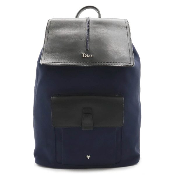 12380375 1 Christian Dior Motion Rucksack Nylon Canvas Backpack Navy