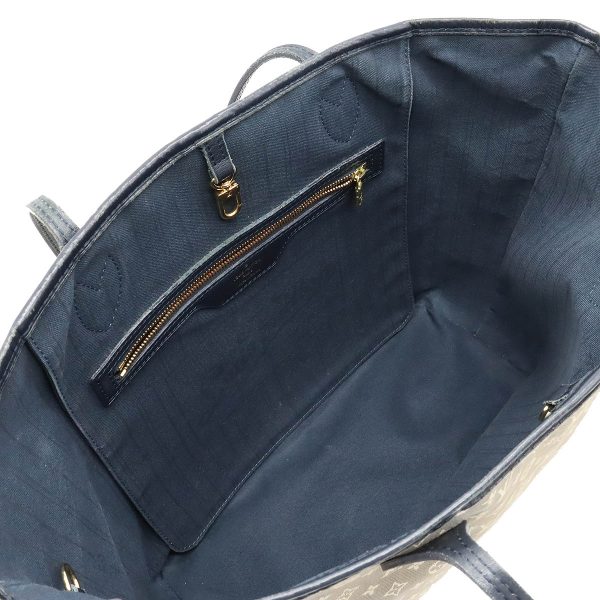 12380401 5 LOUIS VUITTON Ideal Neverfull MM Tote Shoulder Bag Navy