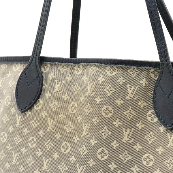 12380401 8 LOUIS VUITTON Ideal Neverfull MM Tote Shoulder Bag Navy