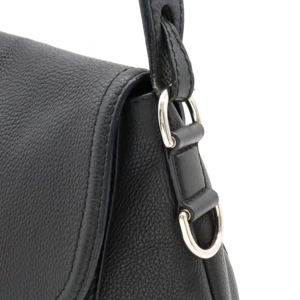 12380428 7 Gucci Horsebit Shoulder Bag Leather Black