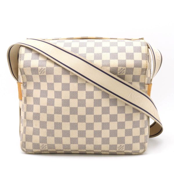 12380490 1 LOUIS VUITTON Damier Azur Naviglio Messenger Crossbody Shoulder Bag