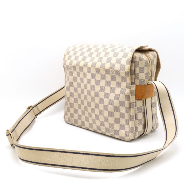 12380490 2 LOUIS VUITTON Damier Azur Naviglio Messenger Crossbody Shoulder Bag