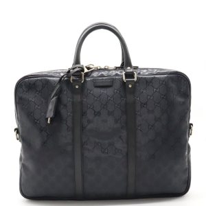 12390729 1 Gucci Womens GG Supreme Reversible Tote Bag Navy