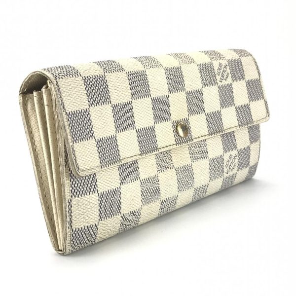 1240001027550 2 Louis Vuitton Portefeuille Sarah Damier Long Wallet White