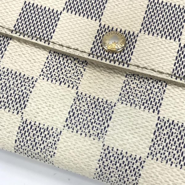 1240001027550 5 Louis Vuitton Portefeuille Sarah Damier Long Wallet White