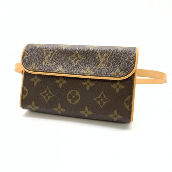 1240001031348 1 Louis Vuitton Pochette Florentine Monogram Waist Pouch Brown