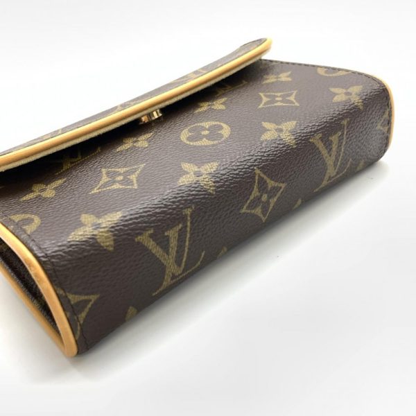 1240001031348 6 Louis Vuitton Pochette Florentine Monogram Waist Pouch Brown