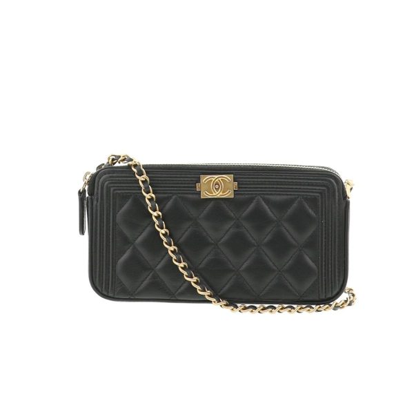 1240001032268 1 Chanel Chain Wallet Black