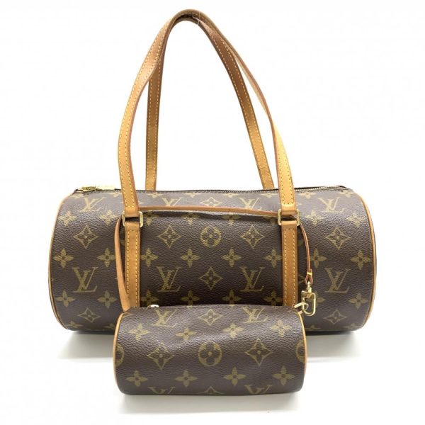 1240001032306 1 Louis Vuitton Papillon 30 Monogram Pouch Hand Bag Brown